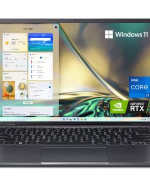 Acer Swift X SFX14-51G-71Y1 Creator Laptop | 14" 2240 x 1400 100% sRGB | 12th Gen Intel i7-1260P | NVIDIA RTX 3050 Laptop GPU | 16GB LPDDR5 | 512GB NVMe SSD | Wi-Fi 6E | Backlit Keyboard | Windows 11