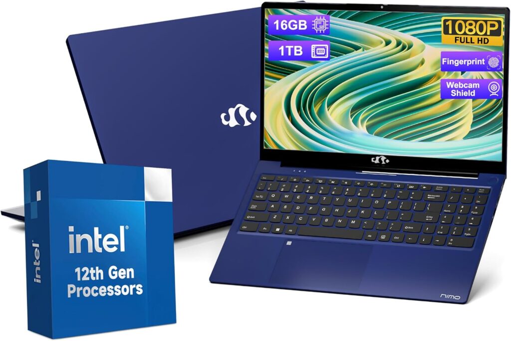 NIMO 15.6-Inch FHD Laptop Royal Blue